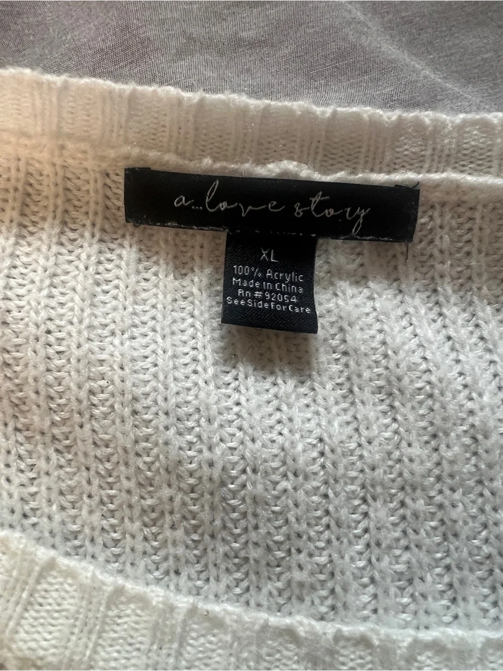 A Love Story cream fringe